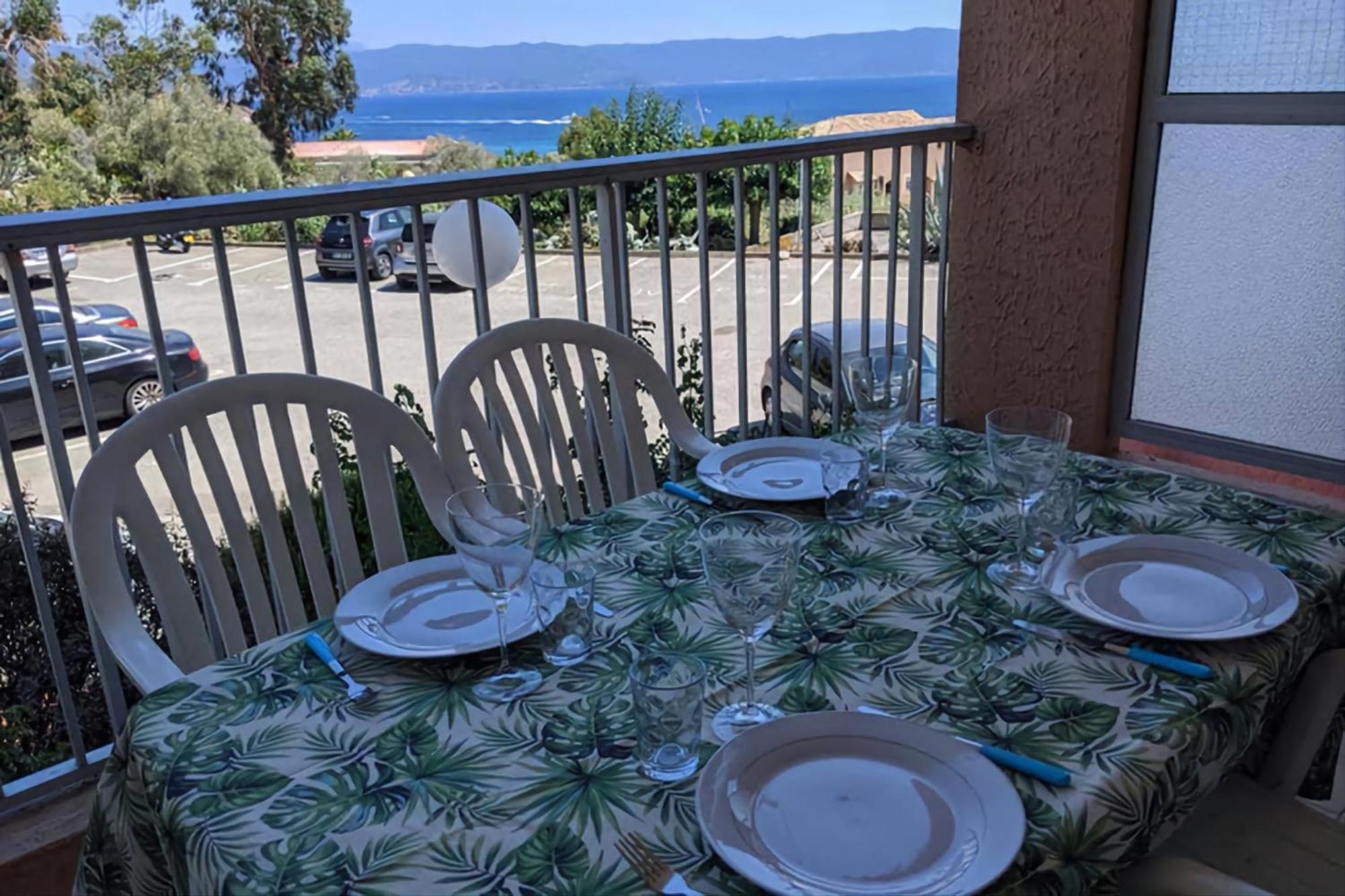Studio 4 Pers Terrasse Vue Mer アジャクシオ エクステリア 写真